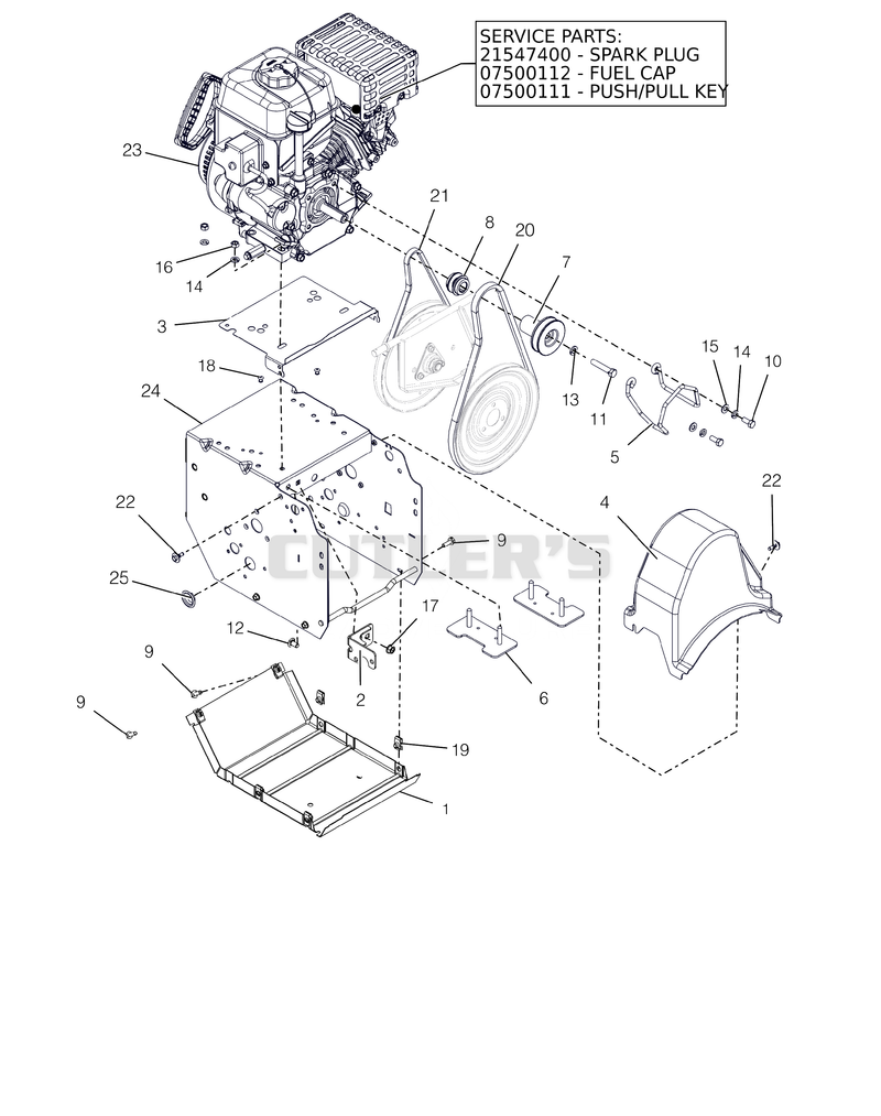 Engine And Frame - 24"