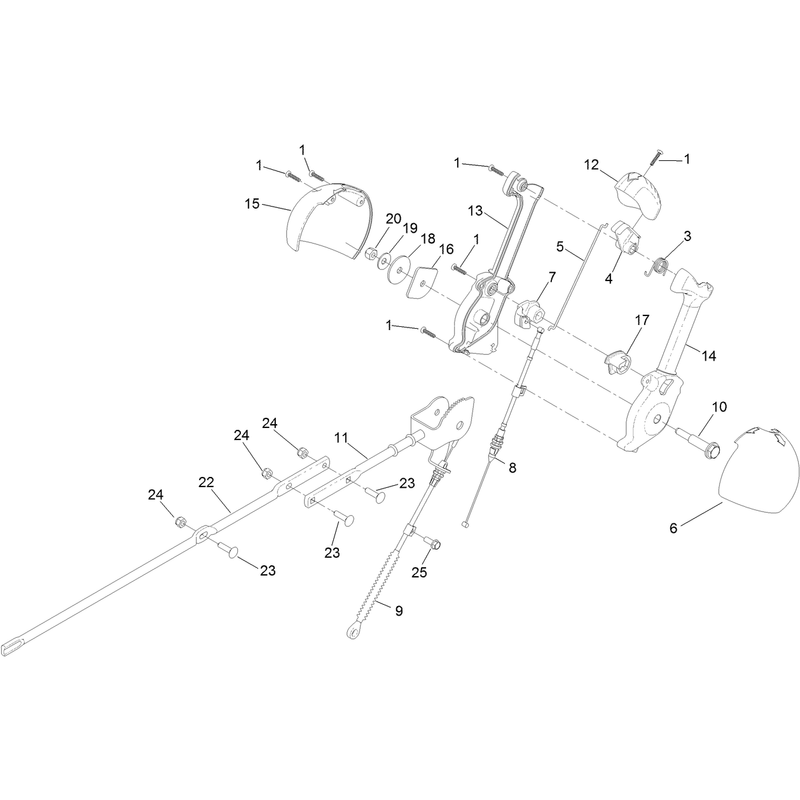 Lever Chute Control Assembly
