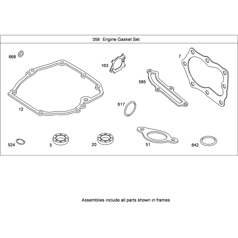 Engine Gasket Set Briggs and Stratton 126T02-0231-B1
