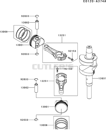 PISTON/CRANKSHAFT