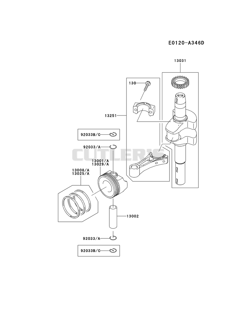 PISTON/CRANKSHAFT