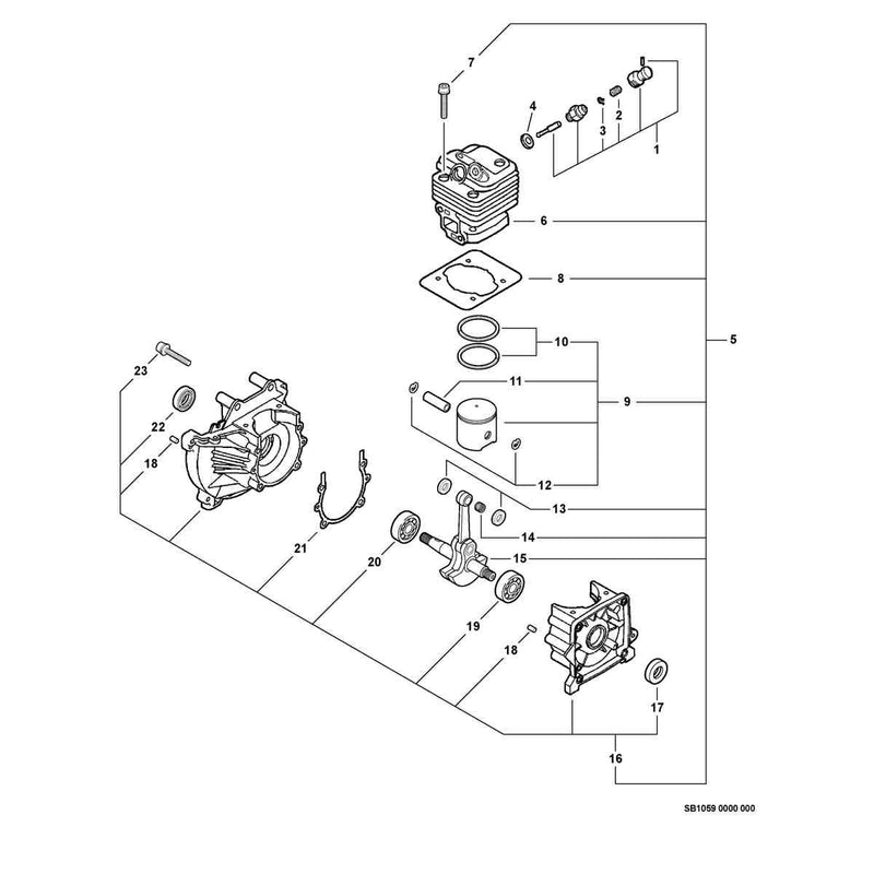 Engine, Short Block, Decompression Assembly