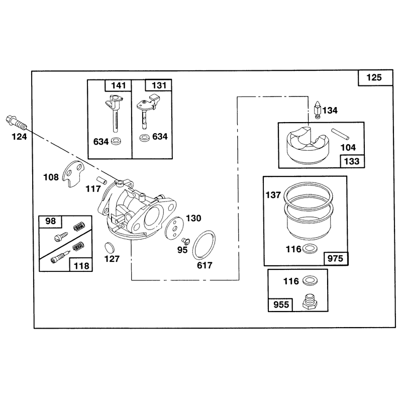 Engine Briggs and Stratton Model 124707-3185-01