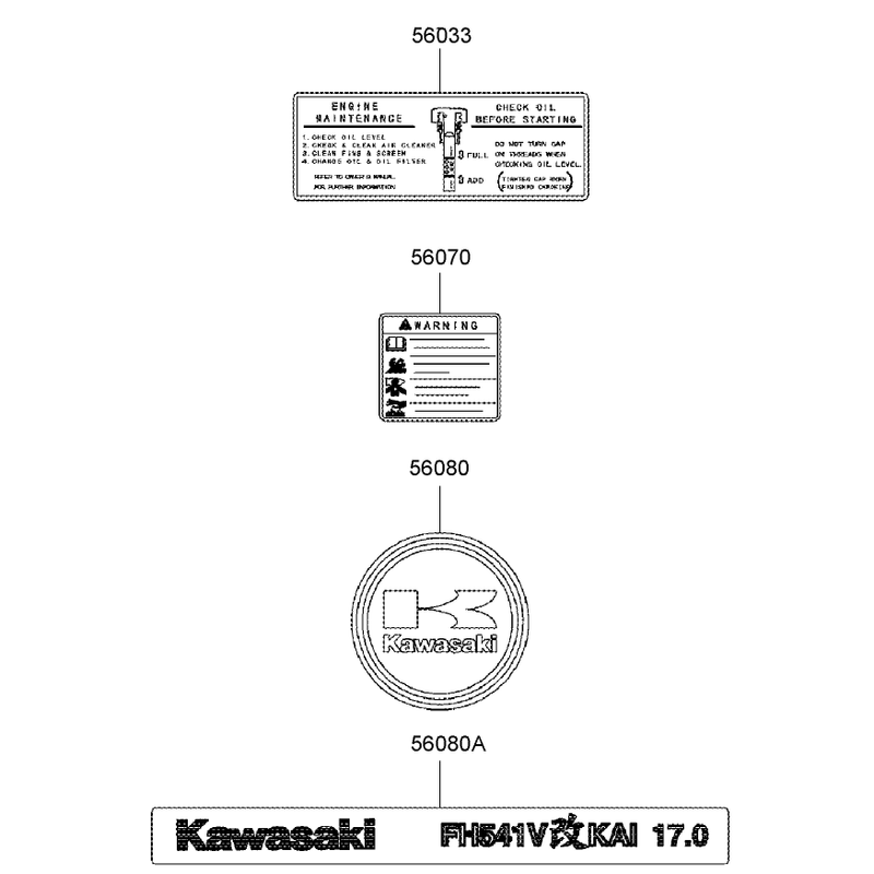Decal Assembly Kawasaki FH541V-AS30