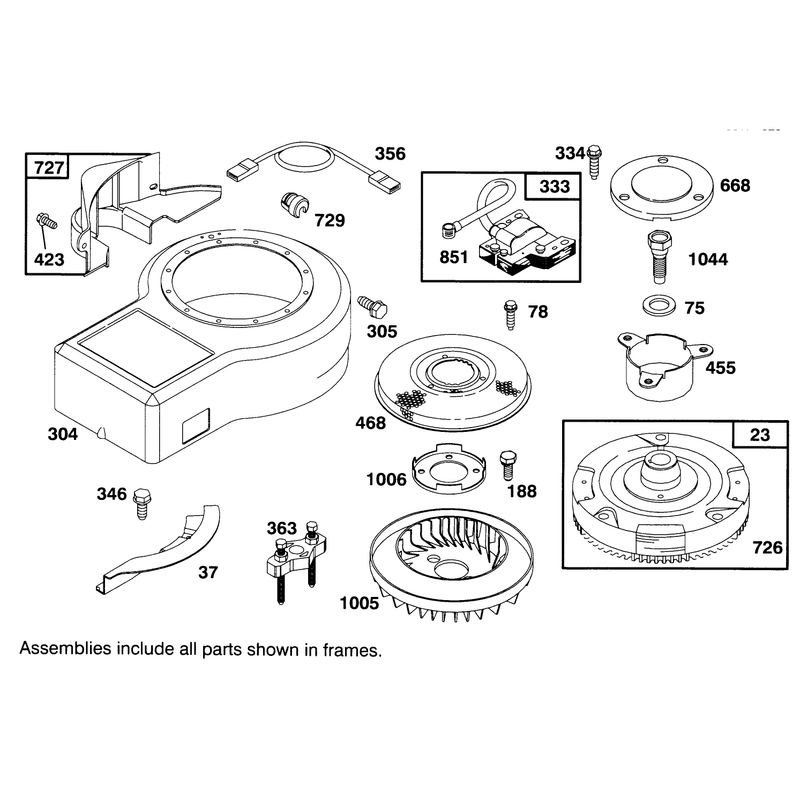 Engine Briggs and Stratton Model 286707-0453-01