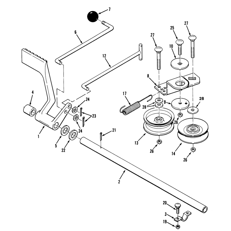 Brake & Idler Assembly (210-H & 212-H)