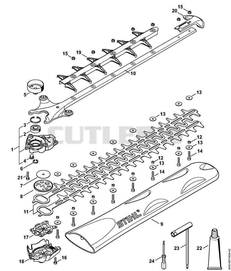 Gear head, Cutter bar HS 56-Z
