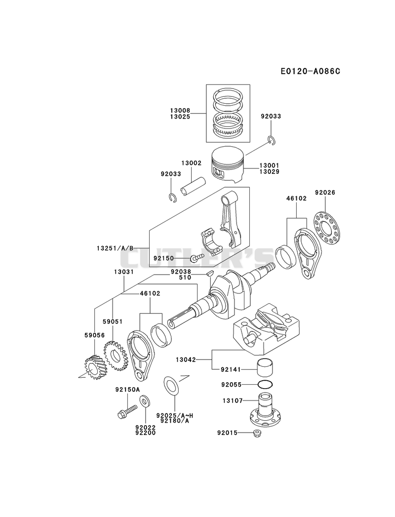 PISTON/CRANKSHAFT