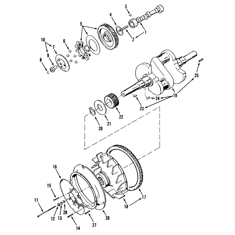 Crankshaft, Camshaft & Flywheel