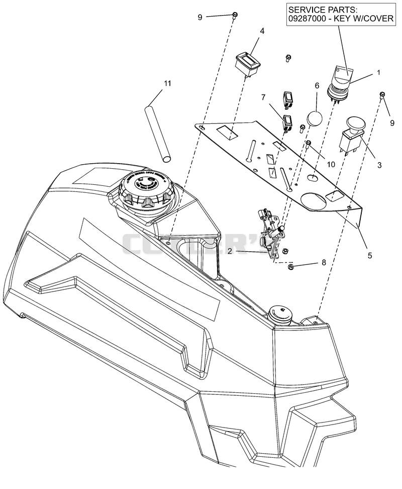 Control Panel - Yamaha EFI