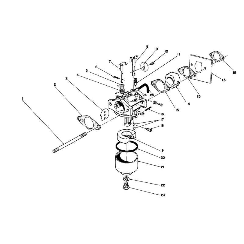 Carburetor Assembly Engine Model No 47pm1-2serial No 2000001 - 2005000