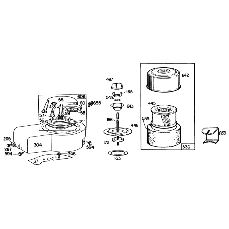 Engine Briggs and Stratton Model 130902-1162-01