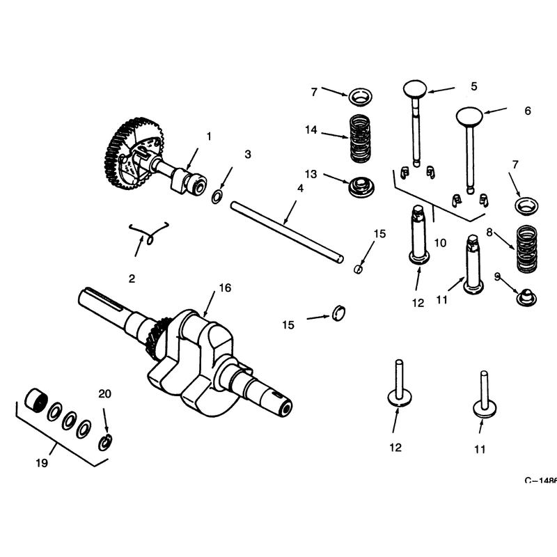 Camshaft Crankshaft and Valves