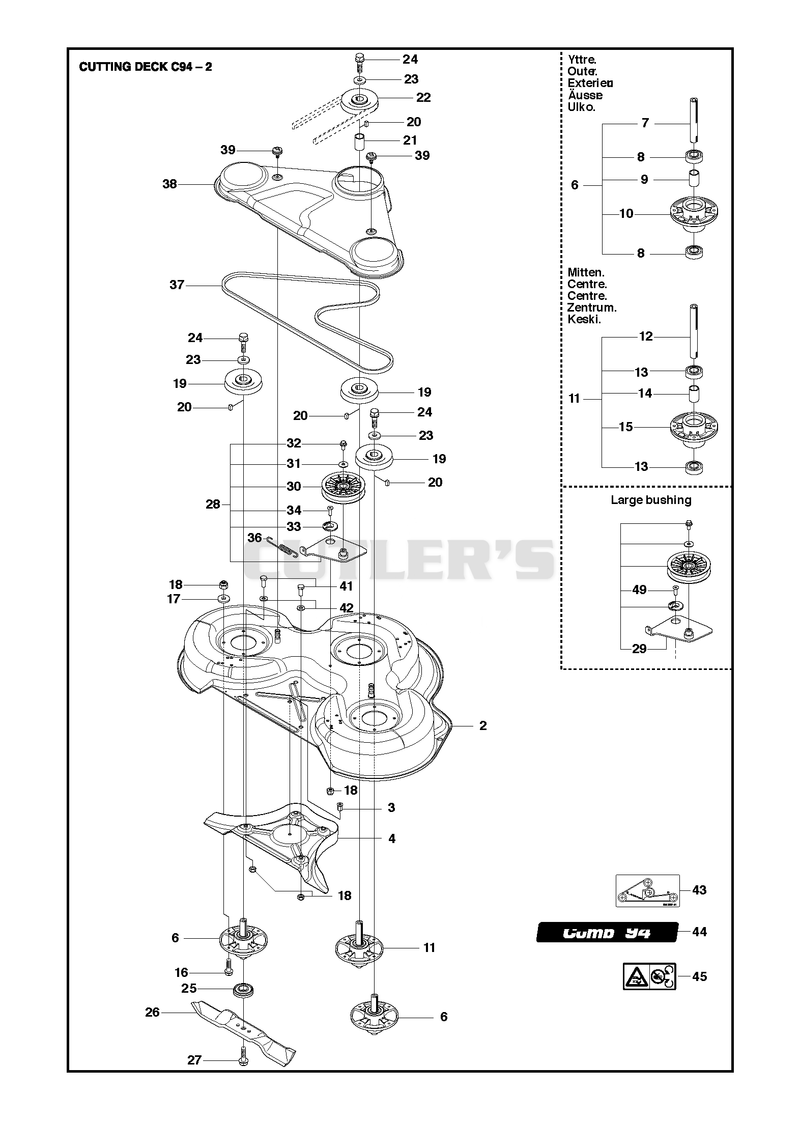 94CM CUTTING DECK 2