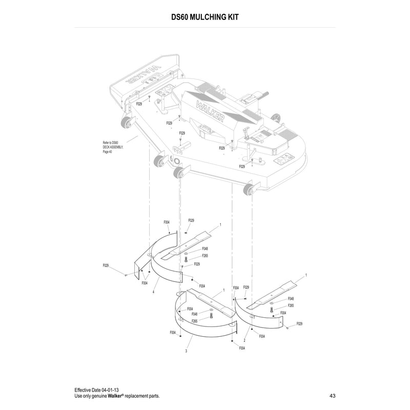 DS60 MULCHING KIT