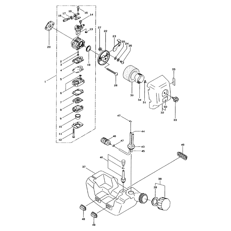 Carburetor And Fuel Assembly