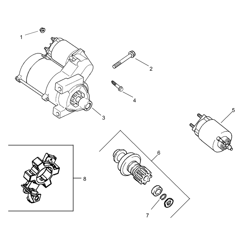 Starting System Assembly Kohler CH745-0003