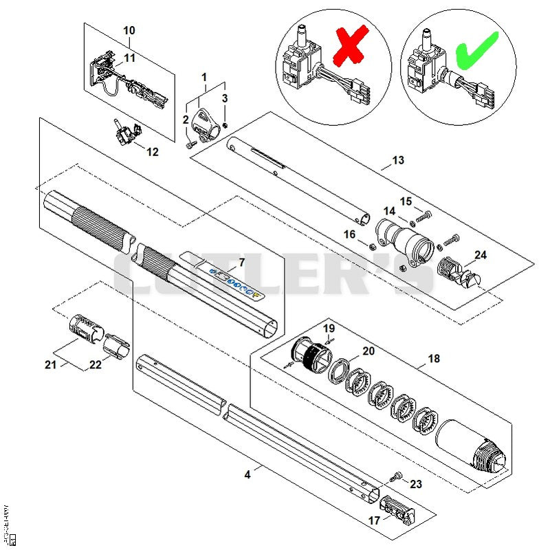 Drive tube assembly ⇤ 443442002