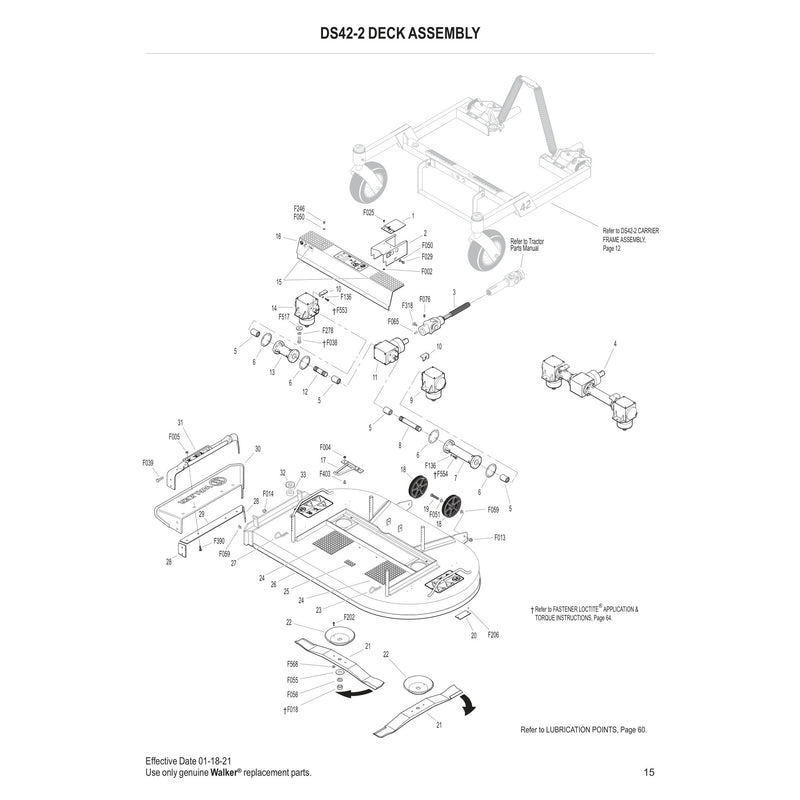DS42-2 DECK ASSEMBLY