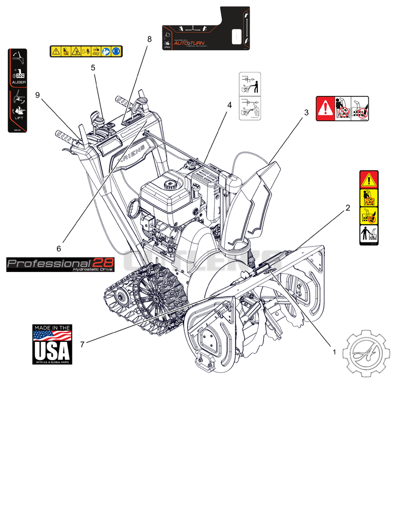 Decals - 28" Track
