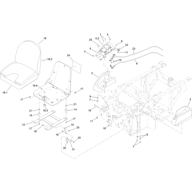 Seat and Console Assembly