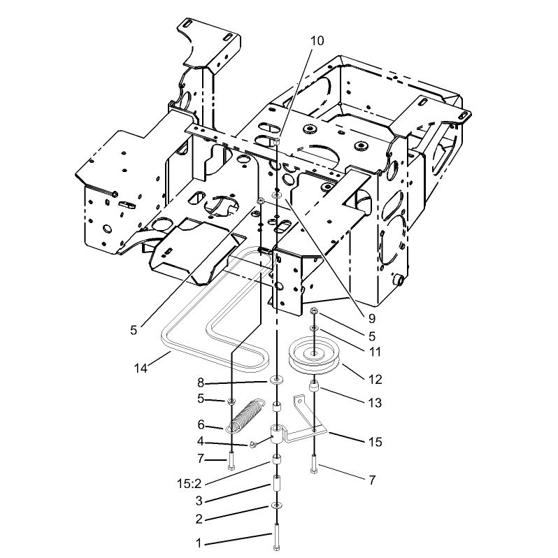 Pump Idler and Belt Assembly