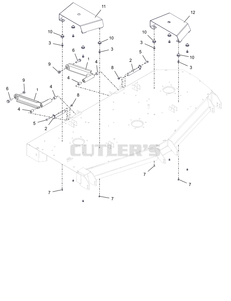 Deck Stabilizer Arms and Belt Guards – 72"