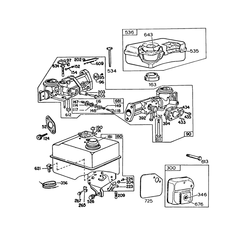 Engine Briggs & Stratton Model 130292-1671-02 (continued)