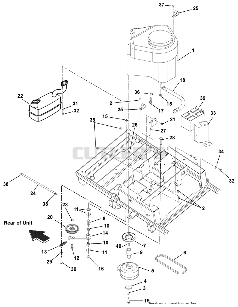 Engine, Exhaust, Belts And Idlers