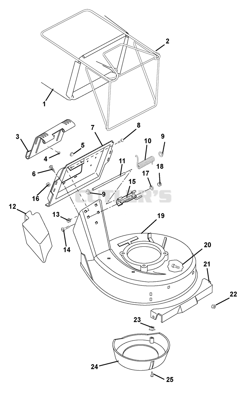 Mower Pan And Bag