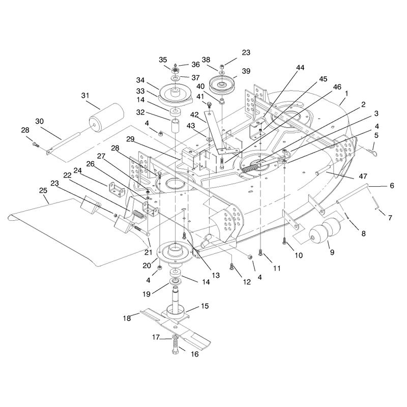 Deck and Spindle Asm
