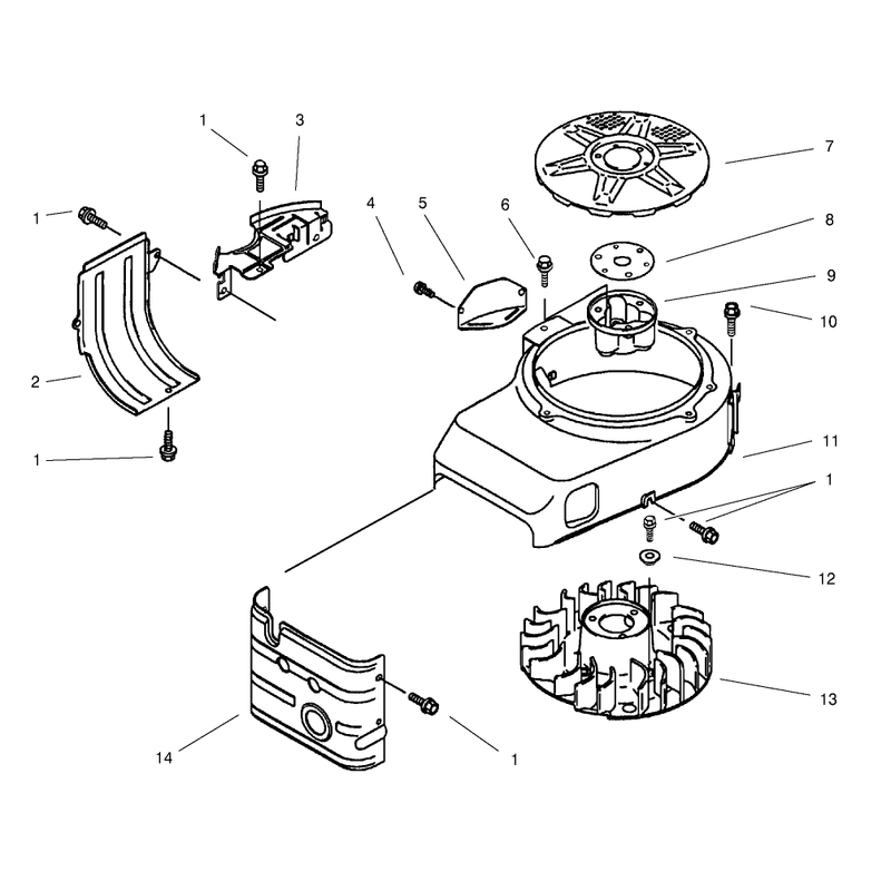 Cooling Equipment Assembly Kawasaki Model Fb460v-Ls08