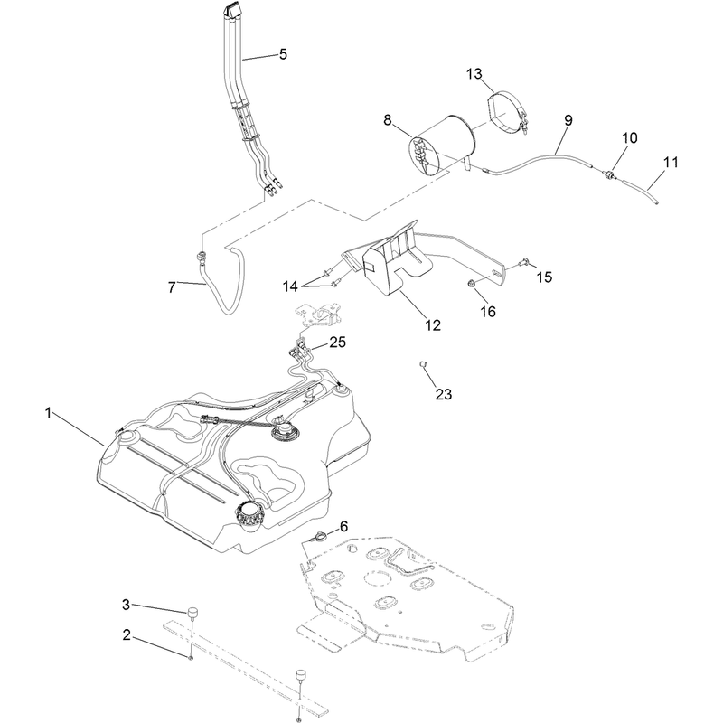 Fuel Tank Mounting Assembly