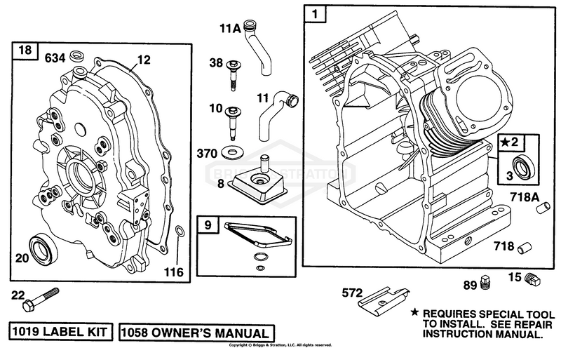 Cylinder, Crankcase Cov