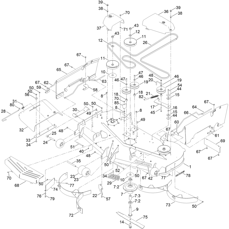 60 Inch Deck Assembly
