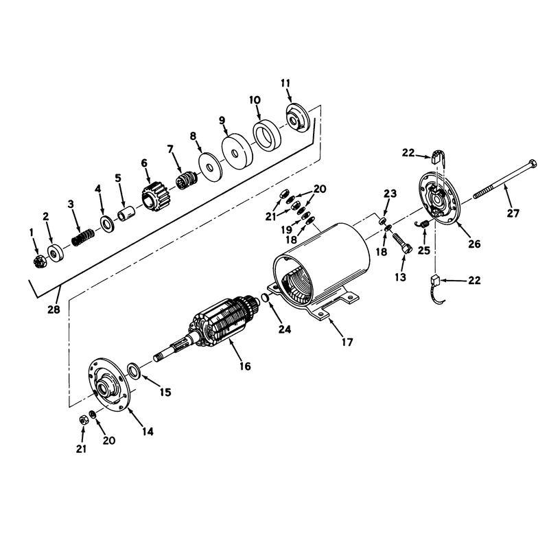 Starter Motor No. 32468 Assembly 935e