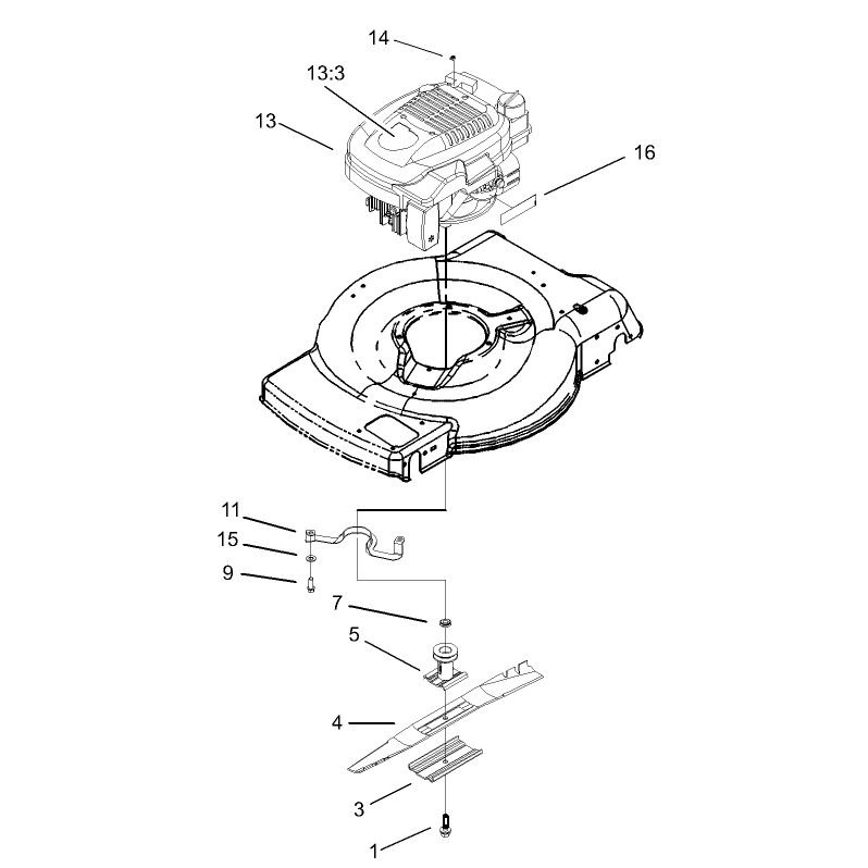 Engine and Blade Assembly