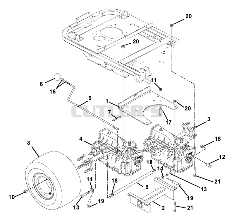 Transaxle, Dump Valves And Rear Wheels