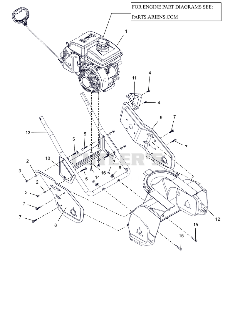 Frame & Engine - Pull Start