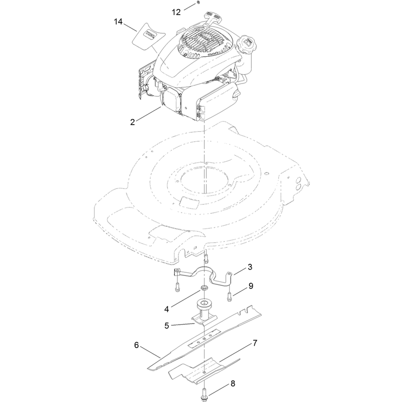 Engine and Blade Assembly