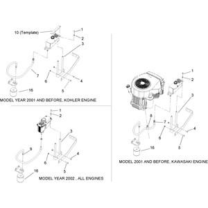 Hydraulic Tank Relocation Kit Assembly