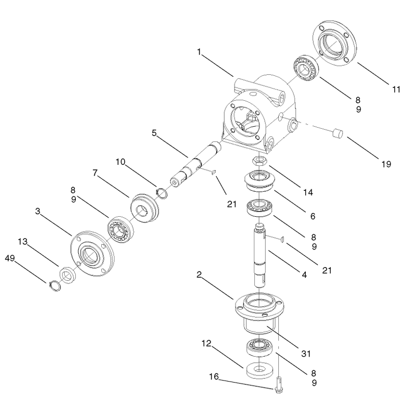 Gearbox Assembly No 105-4600
