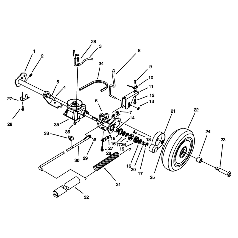 Sp Rear Axle Assembly