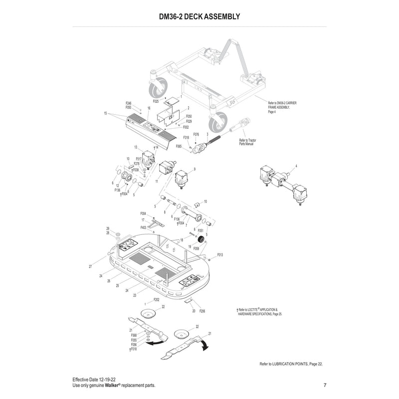 DM36-2 Deck Assembly