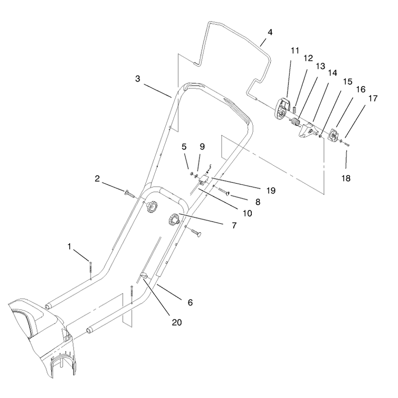 Handle and Controls Assembly