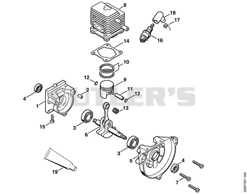 Crankcase, Cylinder