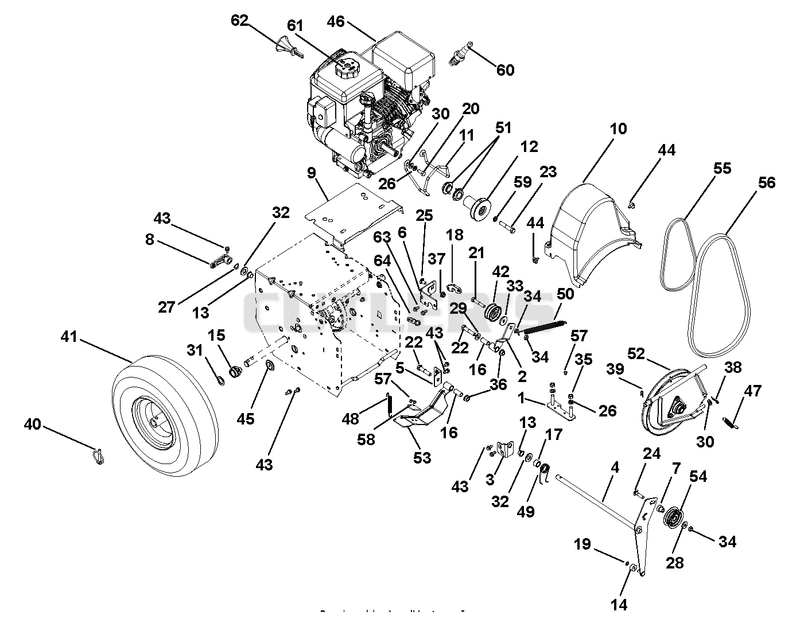 Engine And Belt Drive