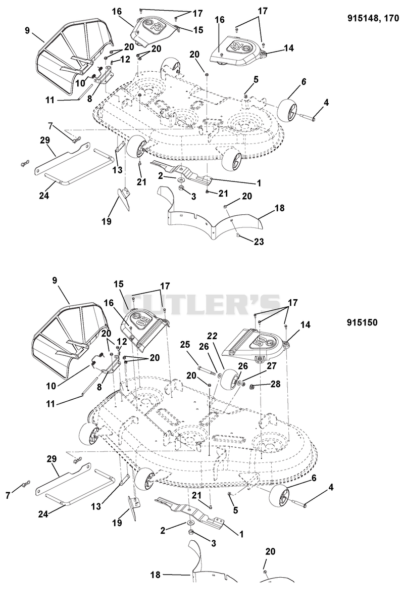 Belt Covers And Blades