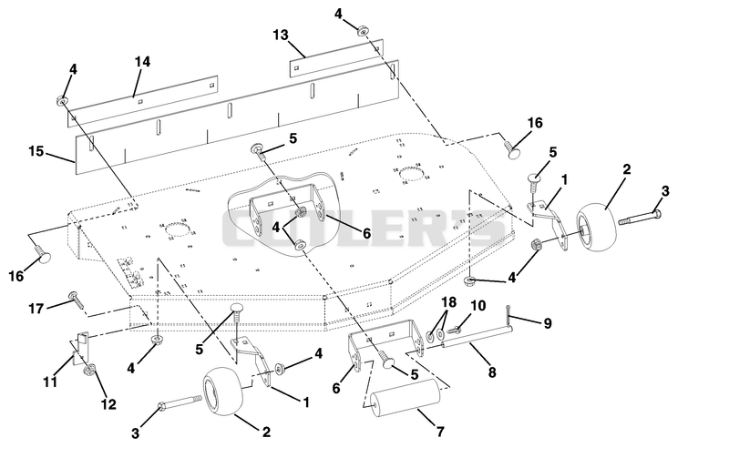 Mower Brackets And Rollers