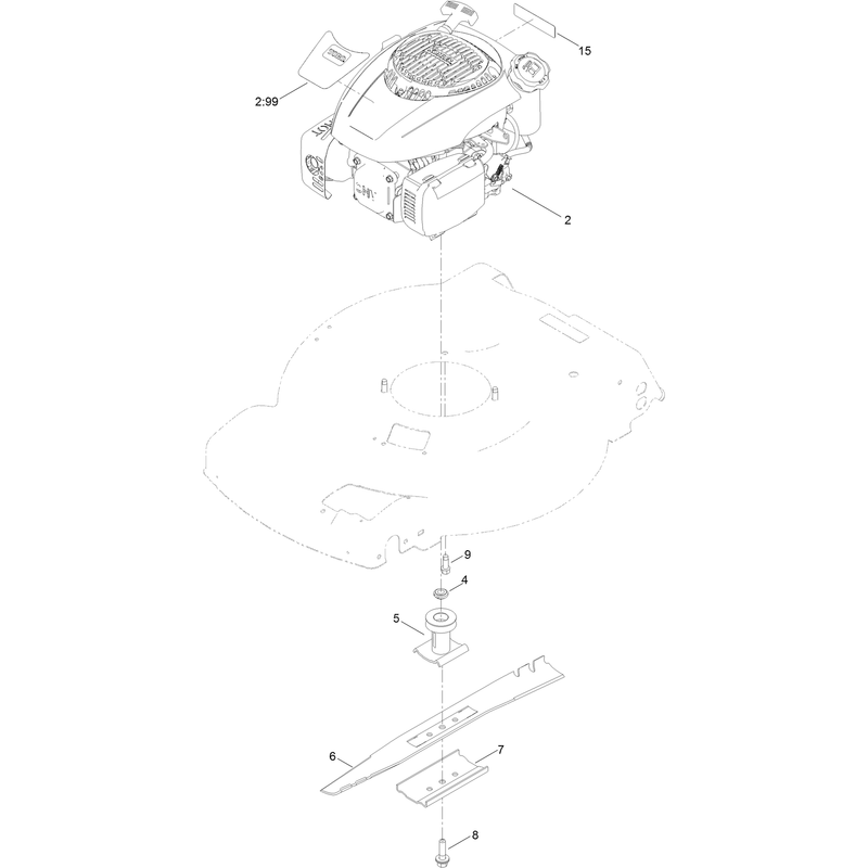 Engine and Blade Assembly
